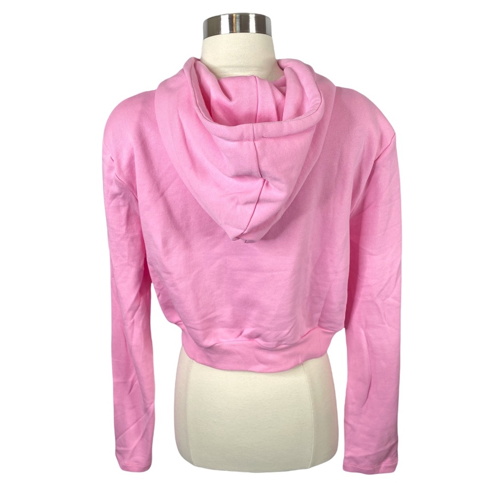Grey Lab Pink "Same Shift Different Day" Cropped Hoodie - Size Medium - Picture 2 of 4